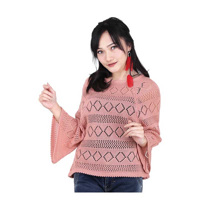 Sweater Rajut Wanita Model RJ 008